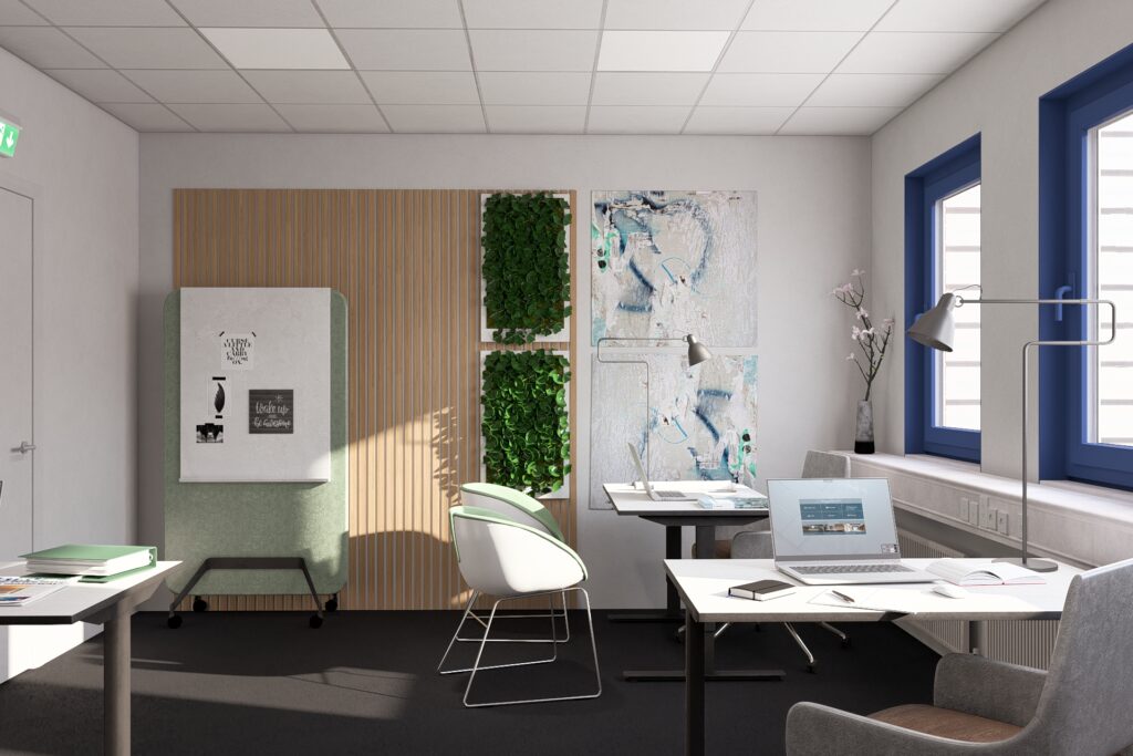 Lyse, indrettede kontorer hos OfficeAalborg